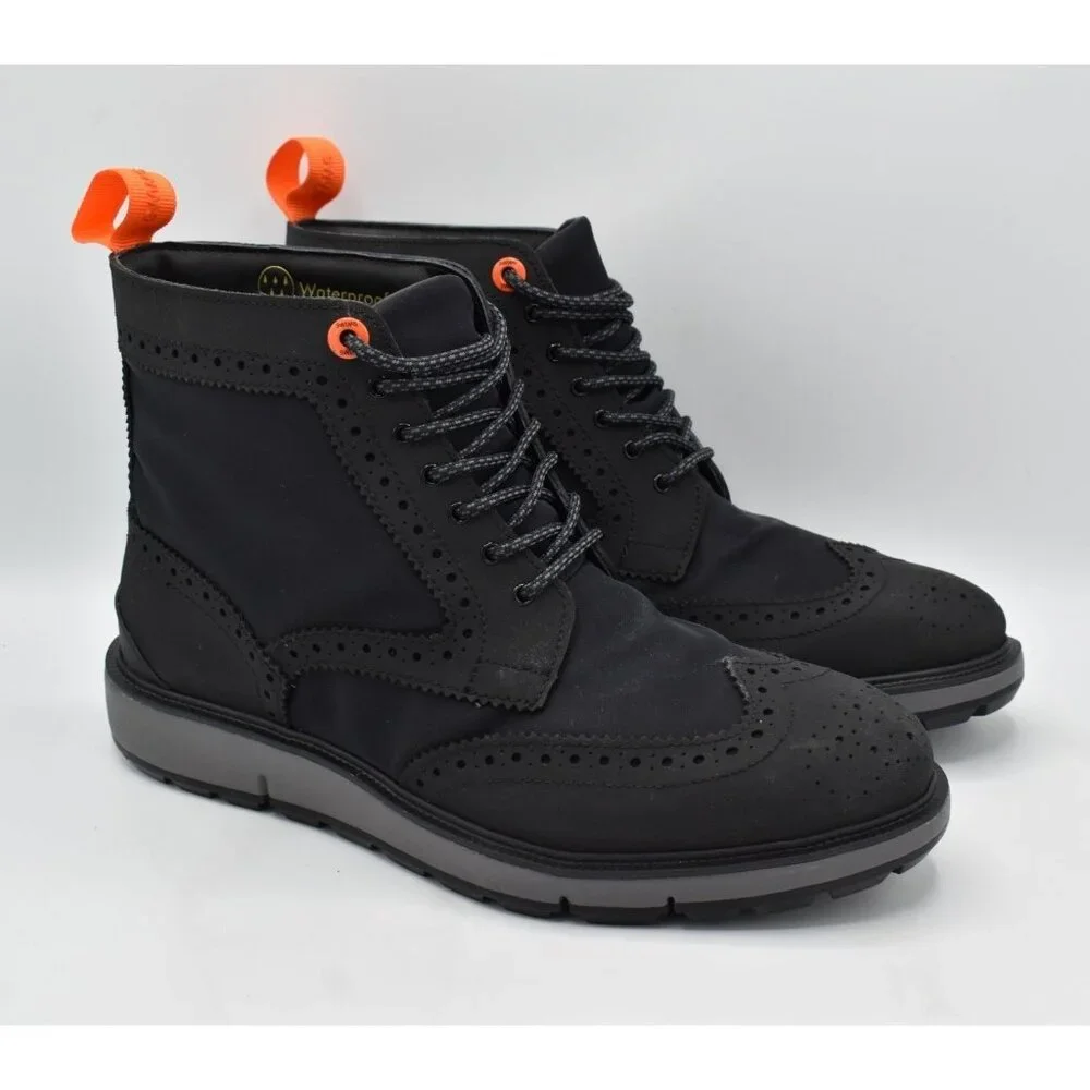 SWIMS‎ Mens Size 10 Charles Classic Black Gray Waterproof Boots Shoes